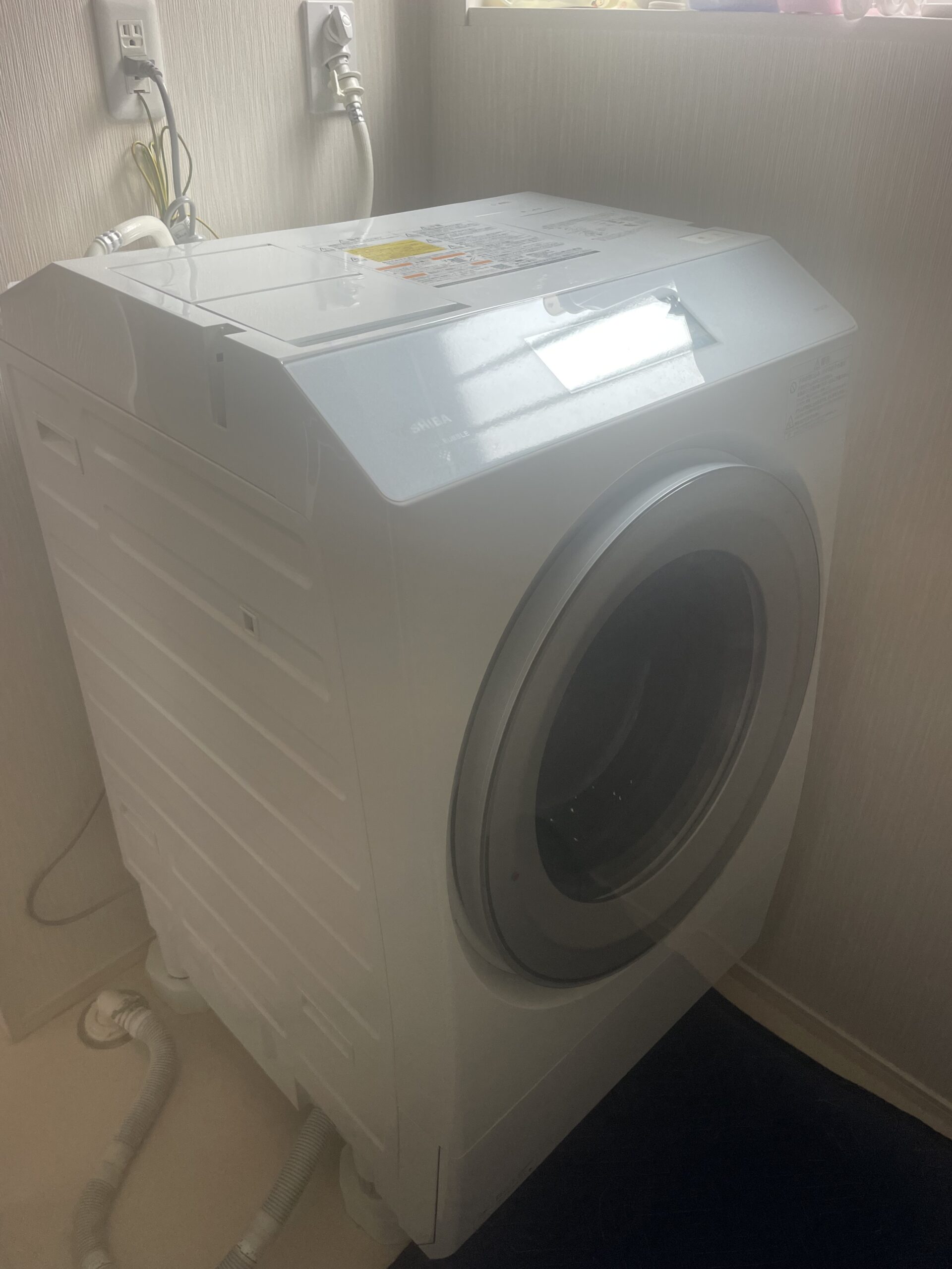 東芝ドラム式洗濯機分解クリーニング TW127XP1L作業内容