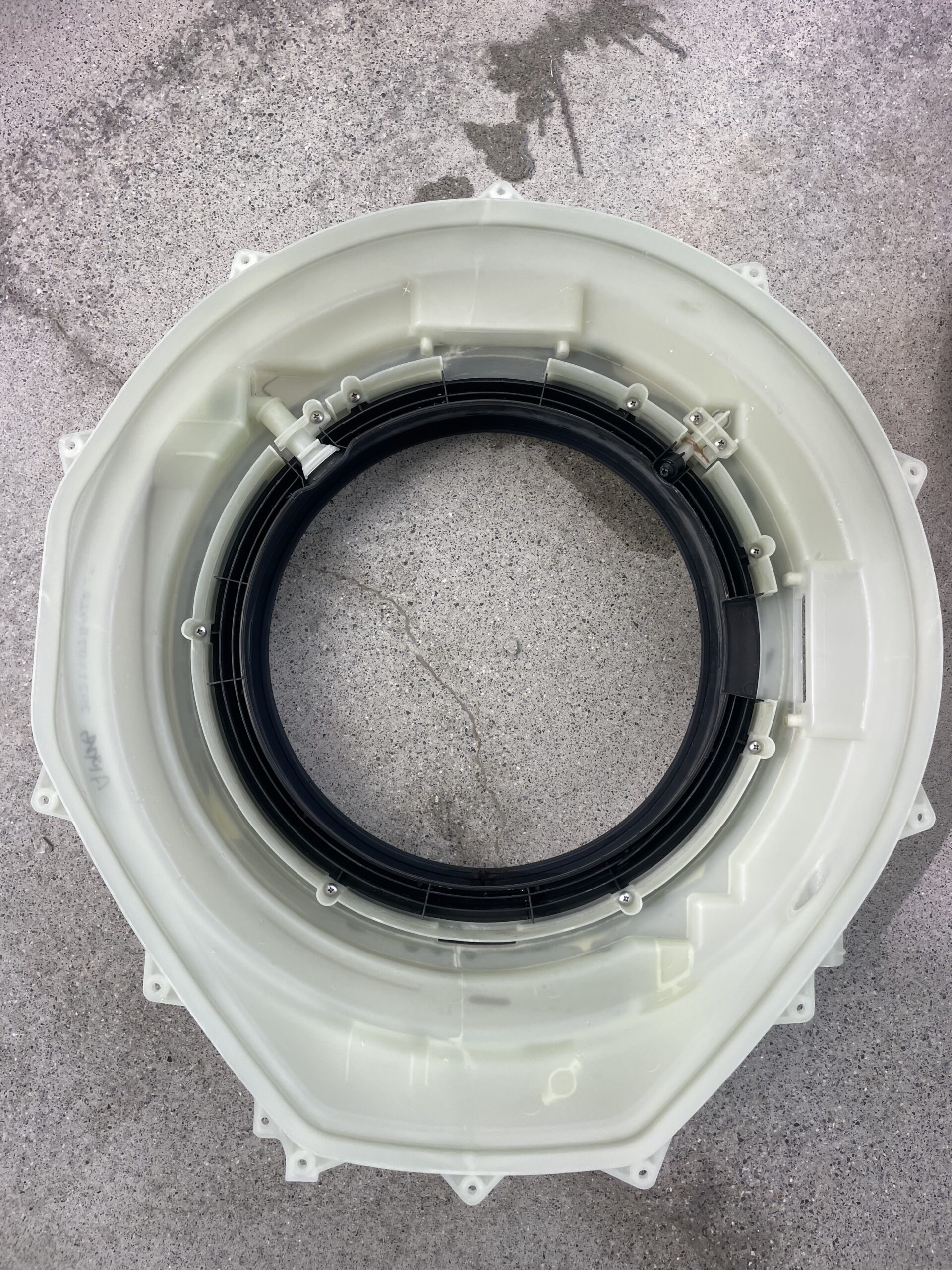 脱水受けカバー 清掃後