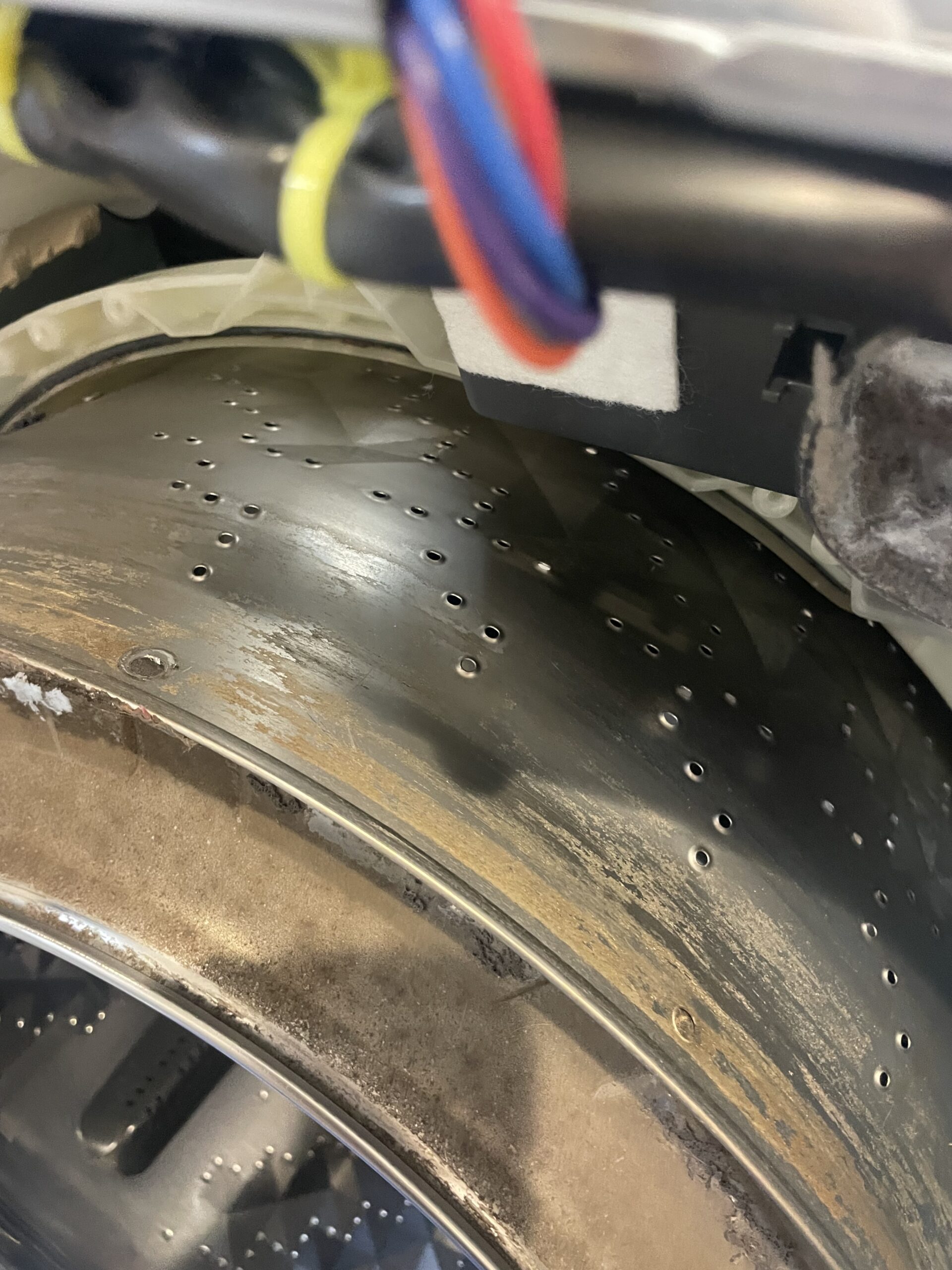 ドラム槽洗浄前の別アングル