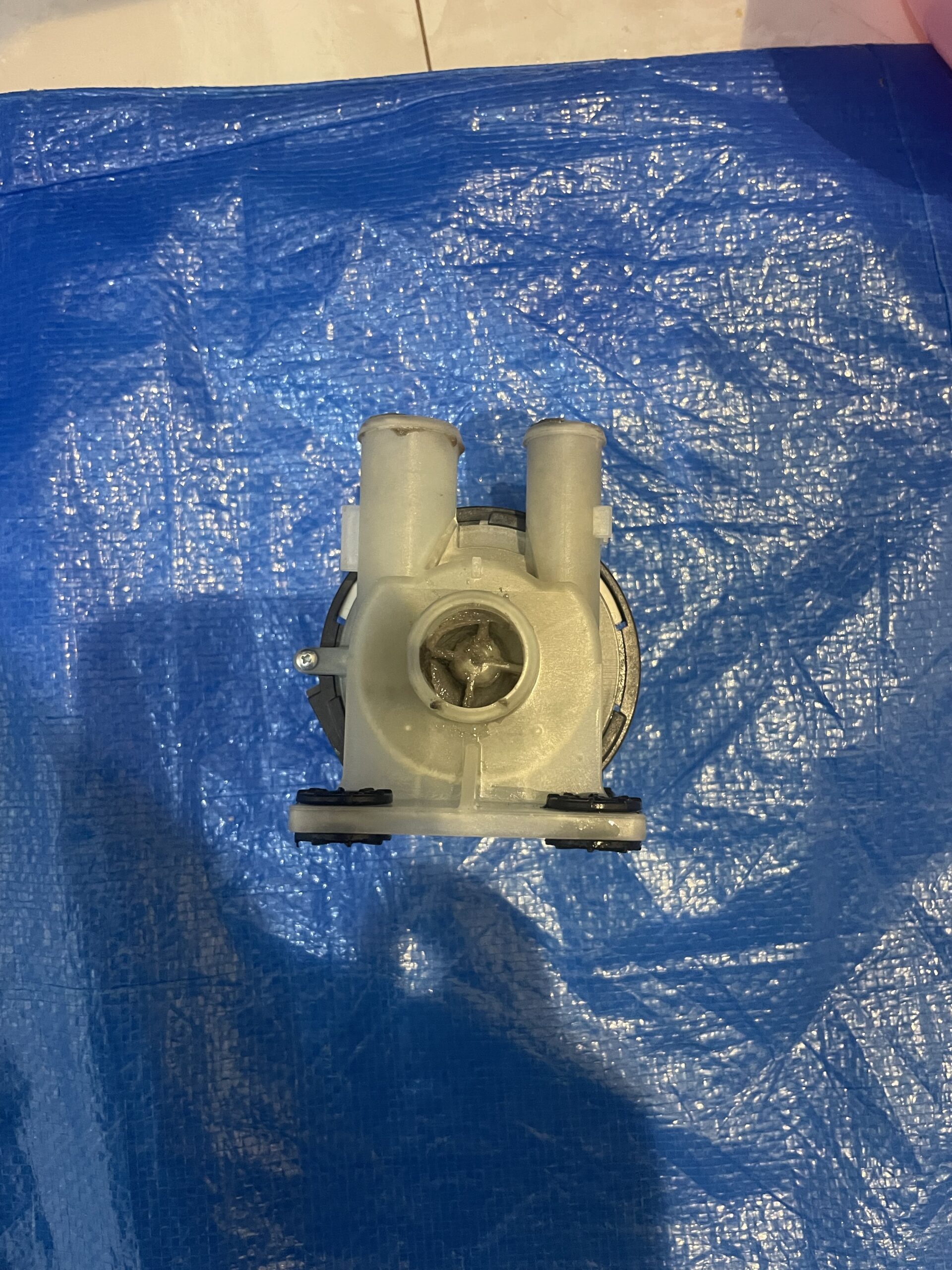 循環ポンプのパーツ確認