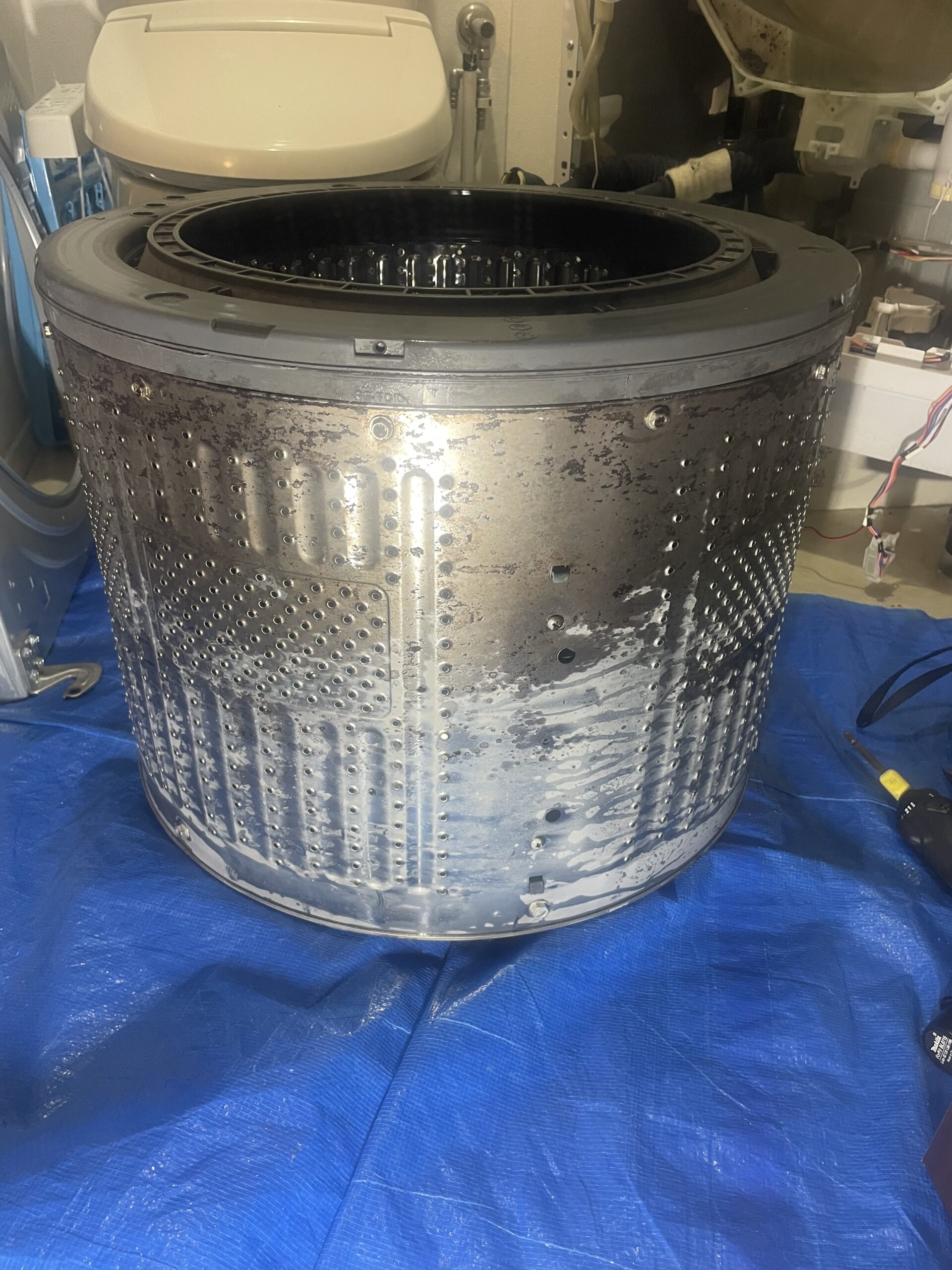 ドラム槽洗浄前