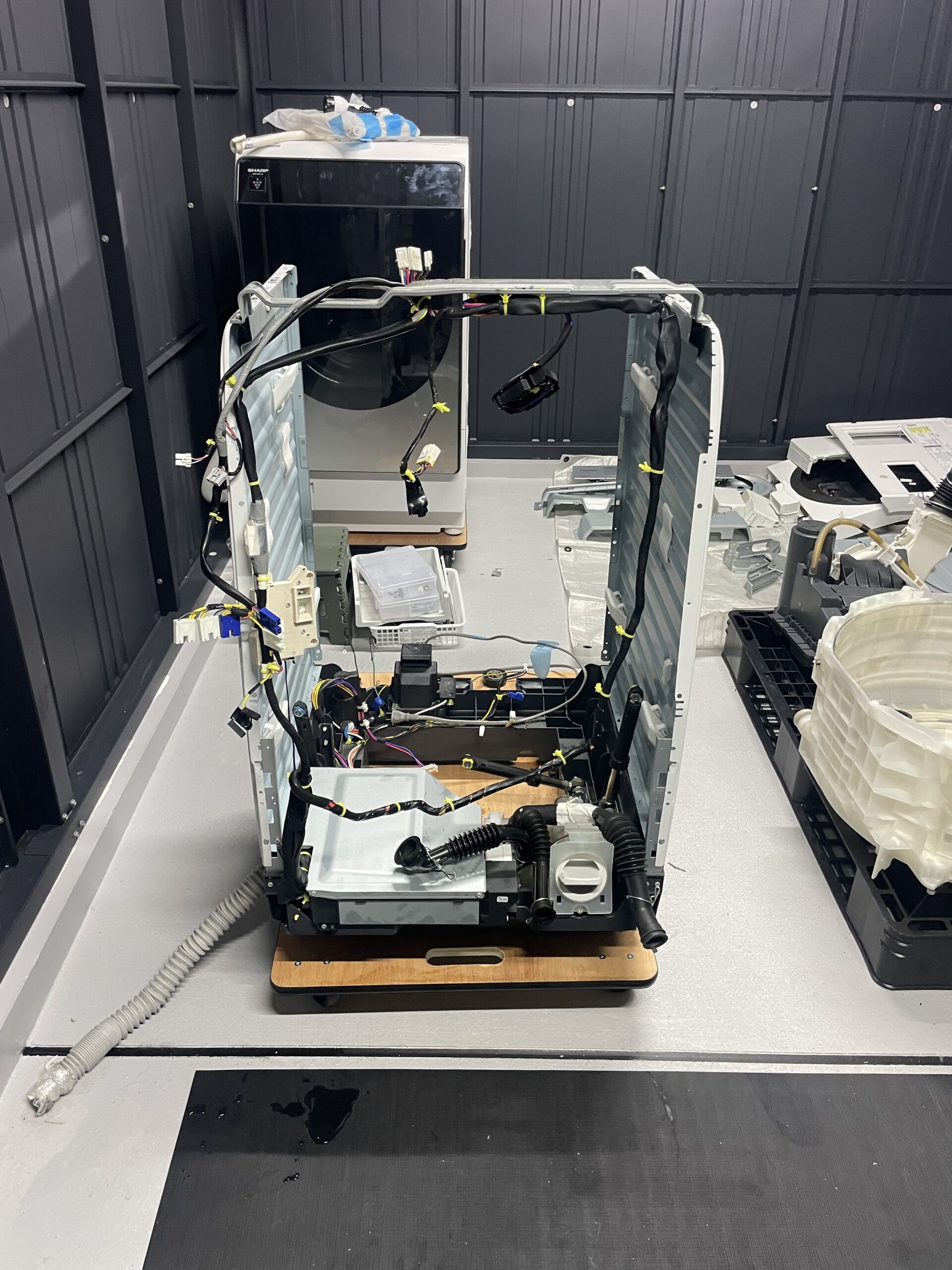 NA-VX800ARを完全分解した状態