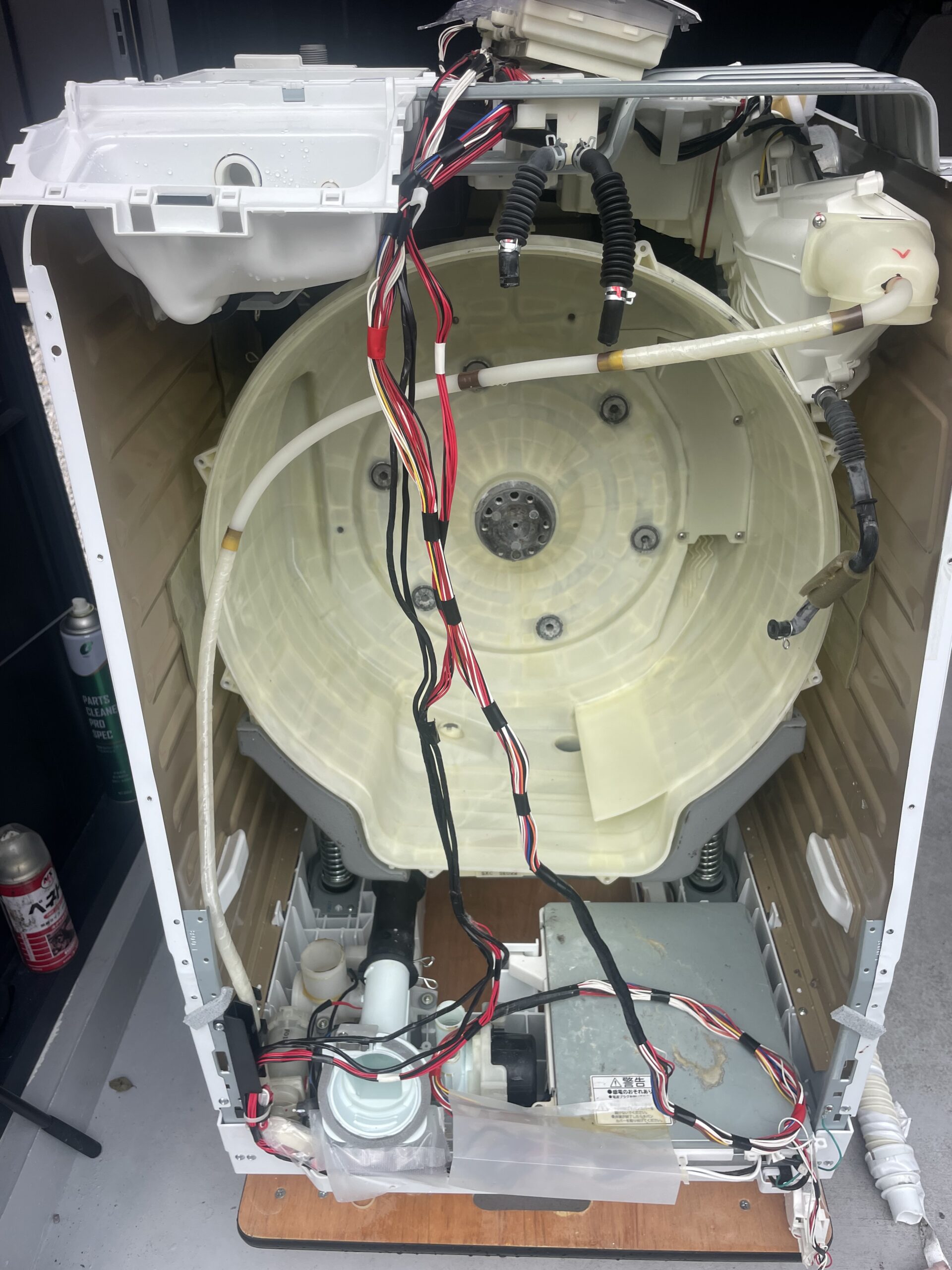日立BD-SX110EL完全分解後の水槽内部
