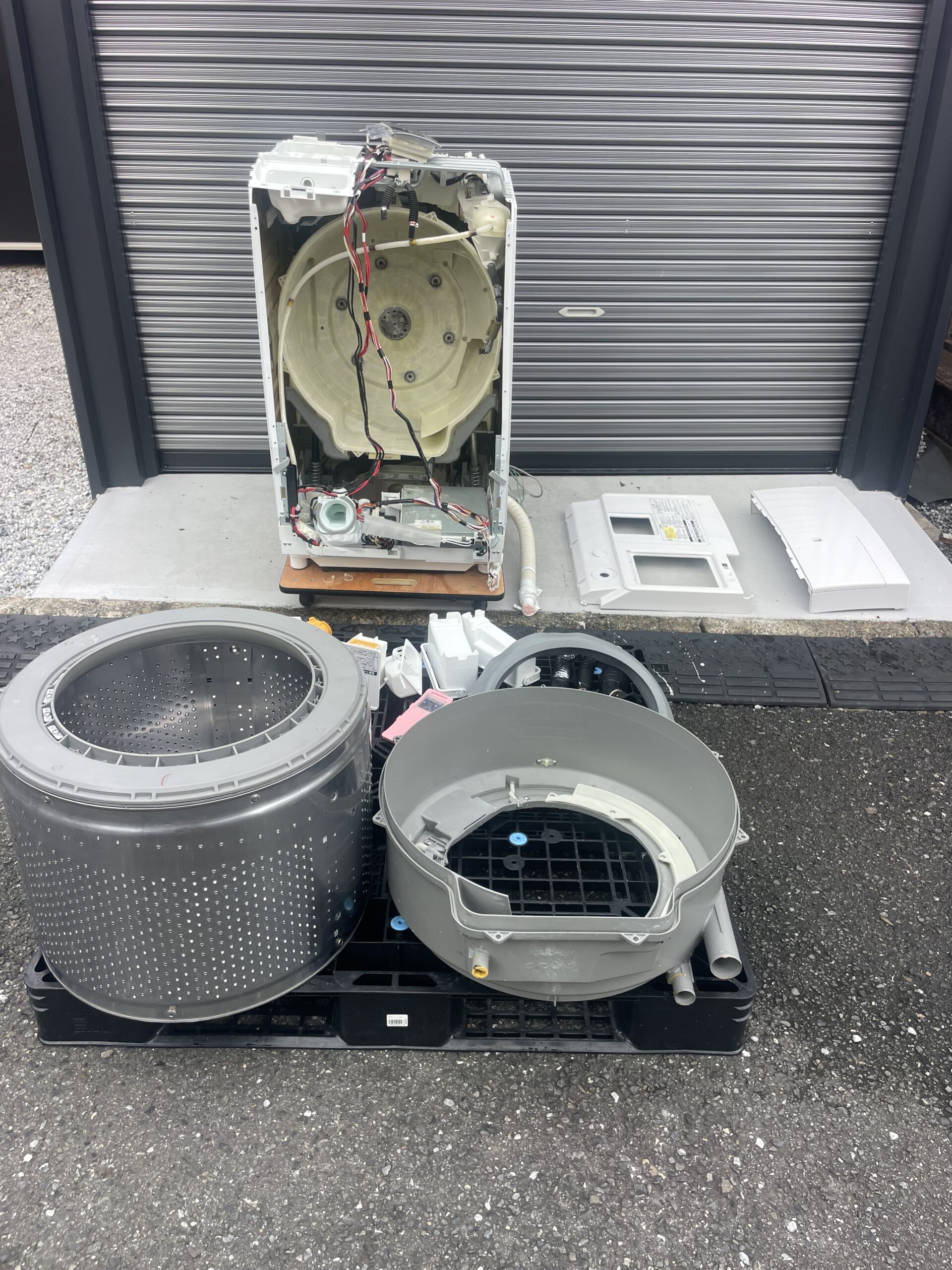 日立BD-SX110ELを完全分解して洗浄した内部パーツ