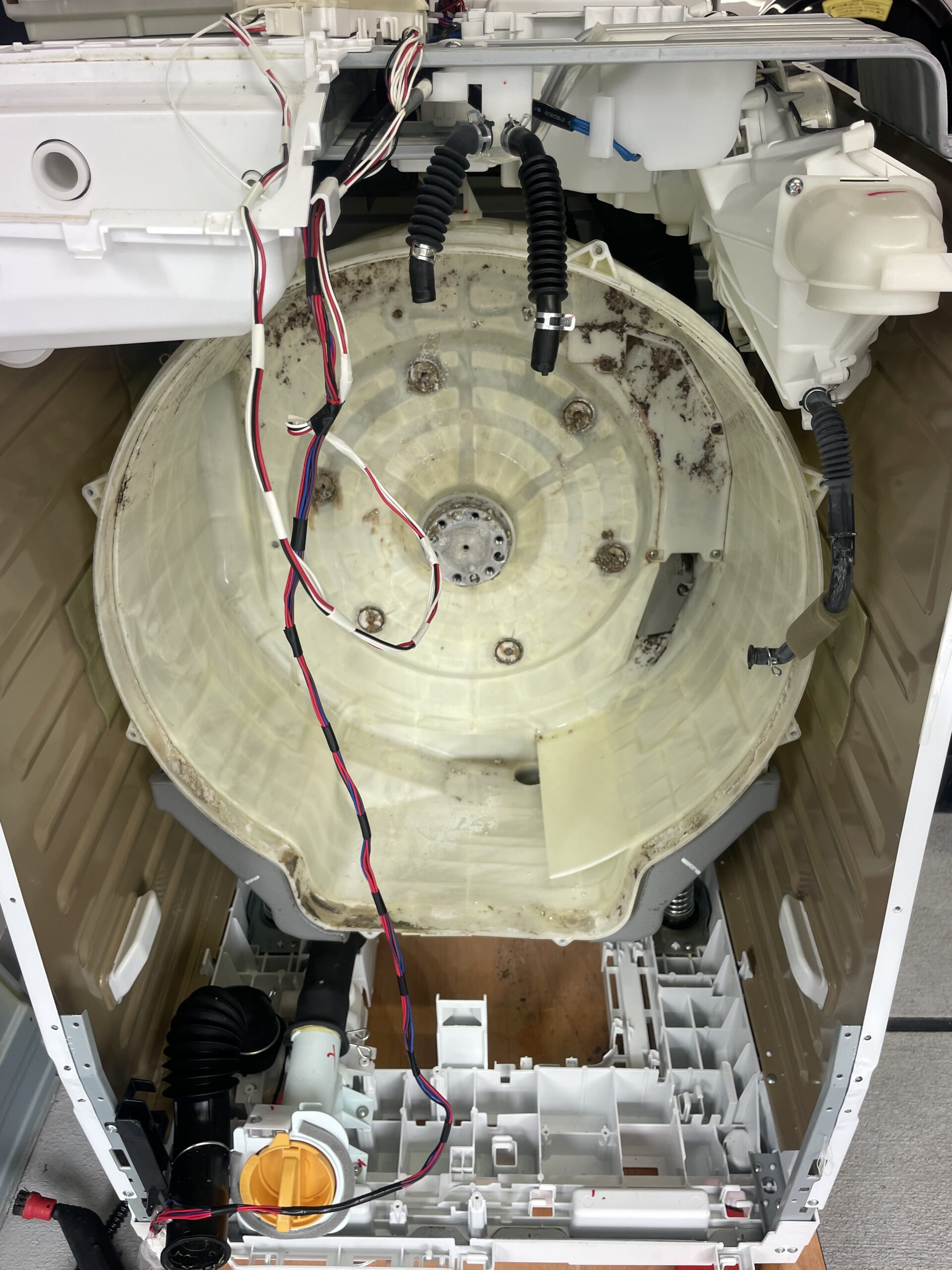 日立 BD-SG100GL 水槽内部 分解洗浄前