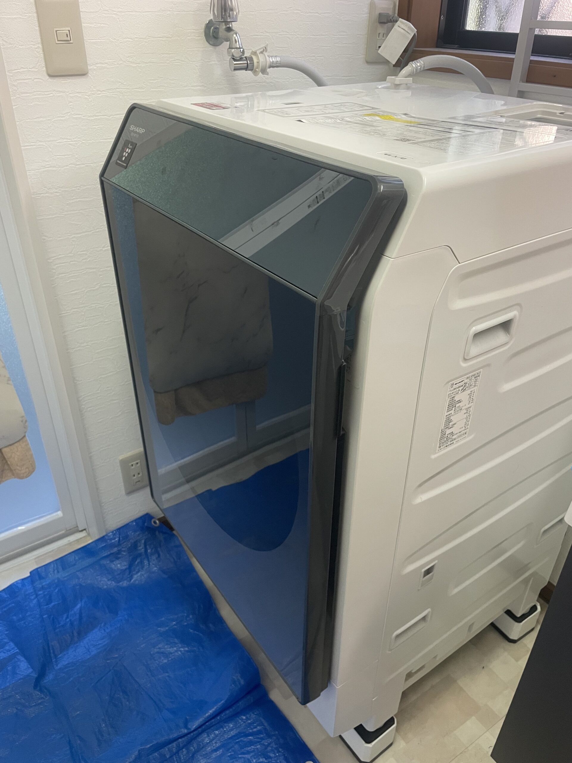 SHARP ES-W112 ドラム式洗濯機 C11エラー湿度センサー交換修理
