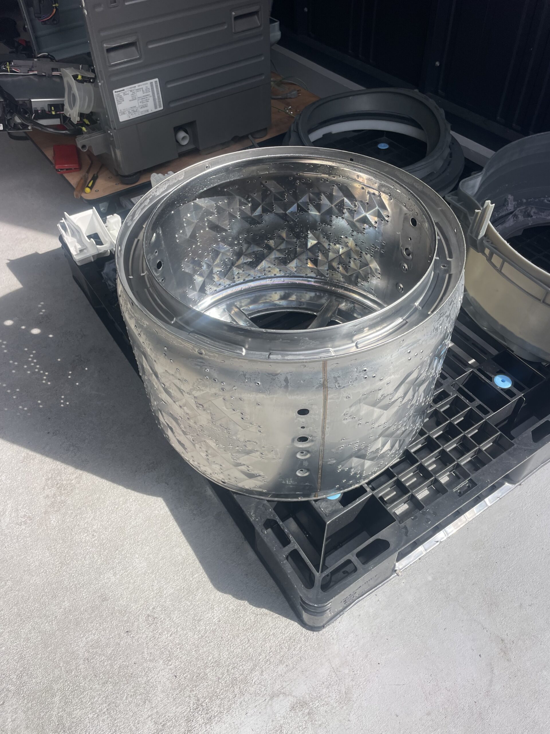 Panasonic NA-VG2200L 洗浄後のステンレスドラム