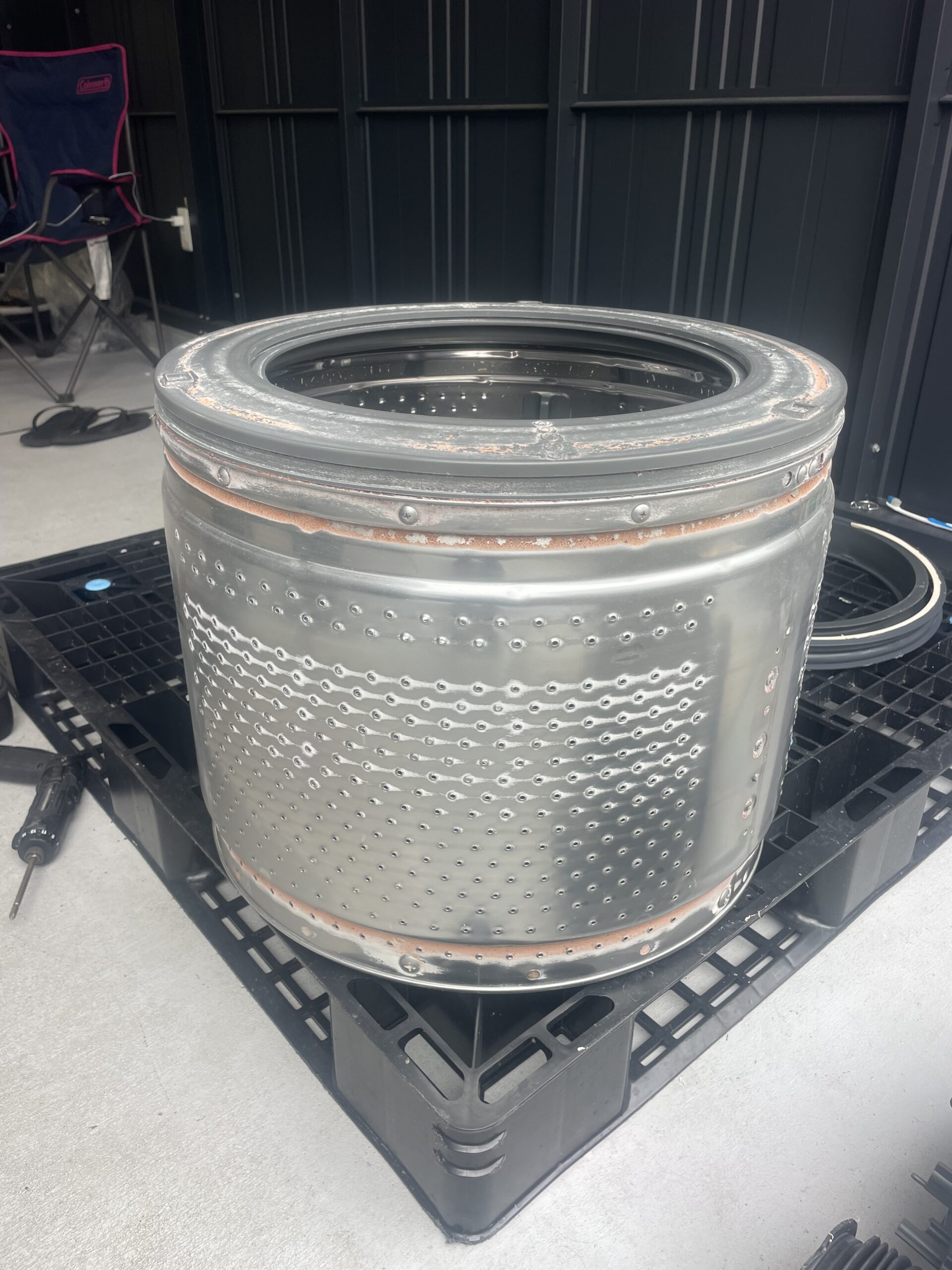 東芝TW-127XP1Rのドラム槽の洗浄前写真2
