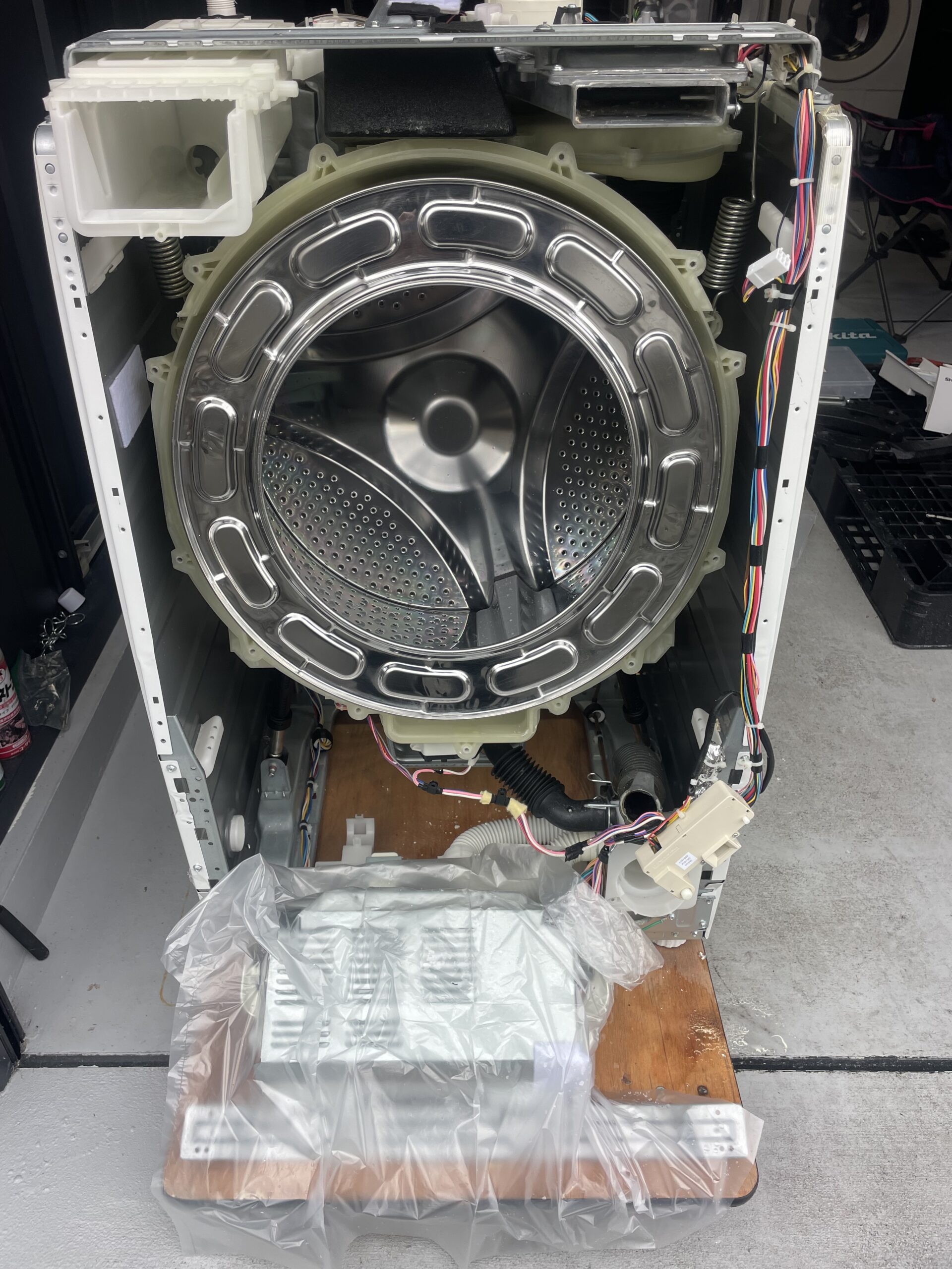 SHARP ES-S7GL ドラム槽洗浄後